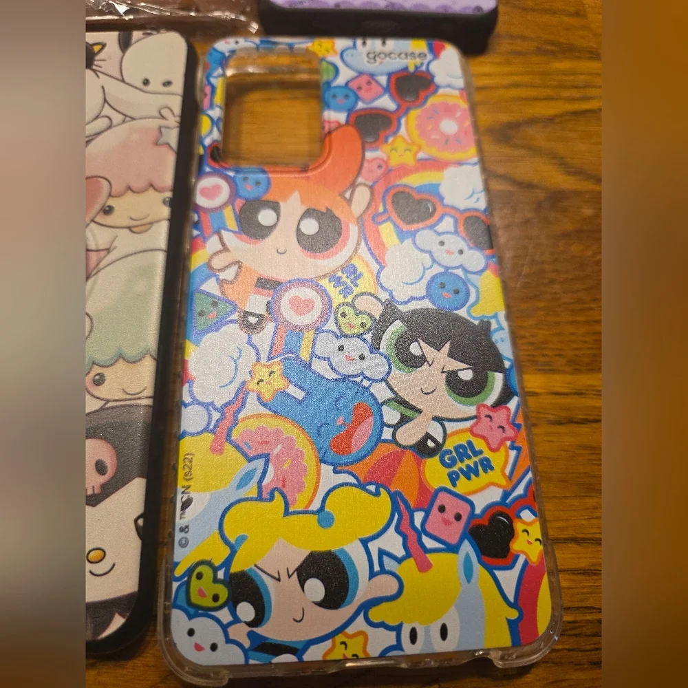 Lot Of 6 Phone Cases For Galaxy A52 (New & Used) Pink, Kuromi, Powerpuff, Sanrio